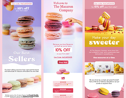 Macaron - Newsletter design