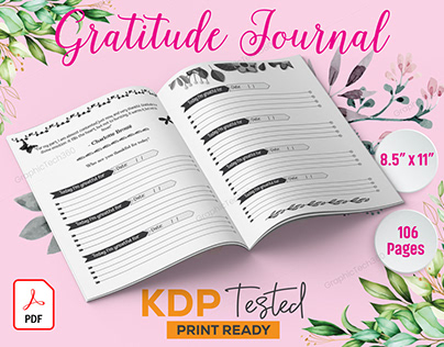 Gratitude Journal with 52 Inspirational quote