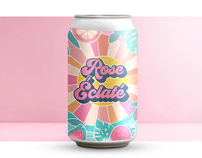 "Rose Éclaté " Drink Can