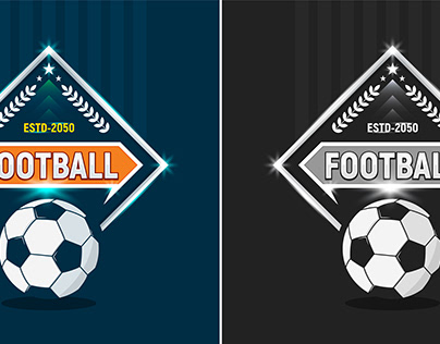 Modern Esport Gaming Soccer Football Logo Design Set