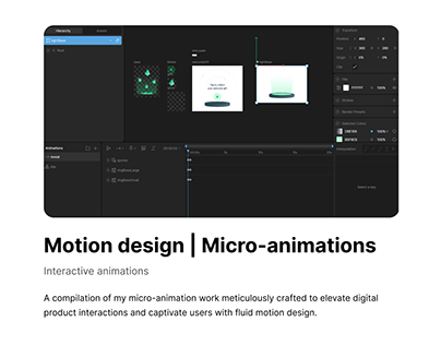 Motion design / Micro-animations