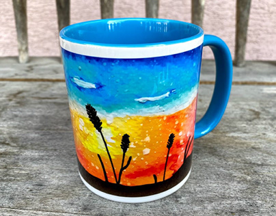 Watercolor mug