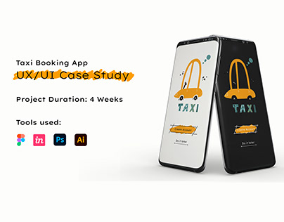 Taxi Booking App UX/UI Case Study