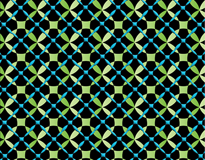 Repeating Pattern Blue - Green - Yellow