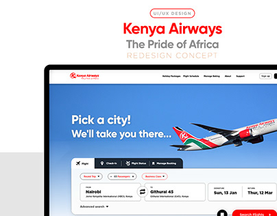 Kenya Airways - UI/UX