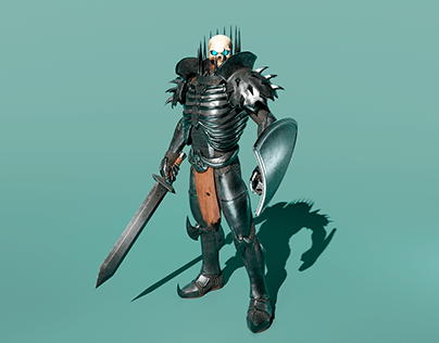 Skull Knight 3d Character