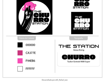 Manual de logotipo para la empresa THE CHURRO STATION