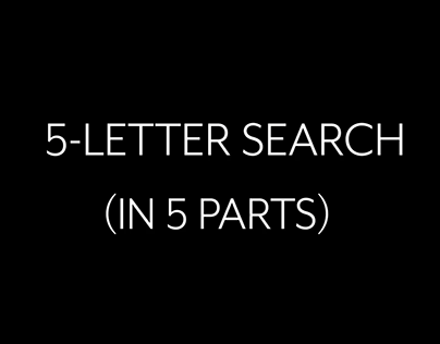 5-Letter Search -- Cassandra Carrasco