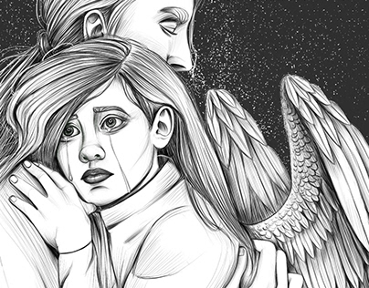 My book's illustration (Story of androgyne angel)