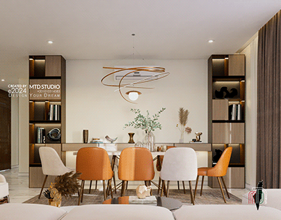 58 - 2024 | F 03| Dining & Sitting Area Interior Design