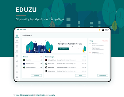 Project thumbnail - Eduzu - a dashboard school system