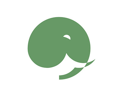 Green Elephant Logo Design