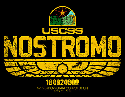 Alien USCSS Nostromo Logo Essential 80s Movie Sci Fi