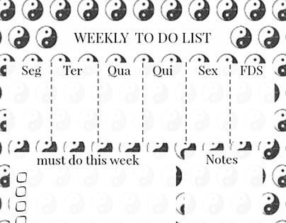 weekly to do list template