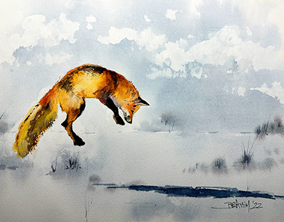 Jumping Fox