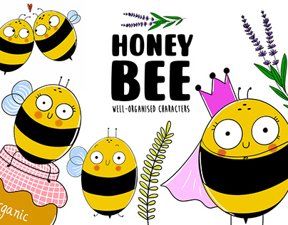 Honey Bee: Children Illustration Set