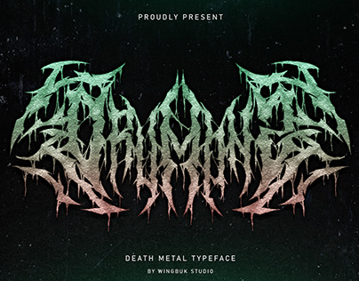 Drumonz - Death Metal Font