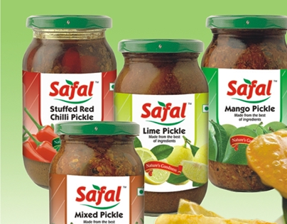 Safal Pickles - Glass Bottle / Label / Master Carton