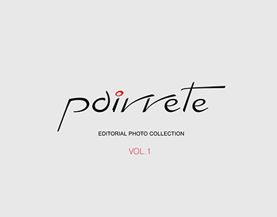 Poirrete Photo Book Cover Lettering