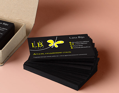 business cards for handmade jewelry manufacturer.