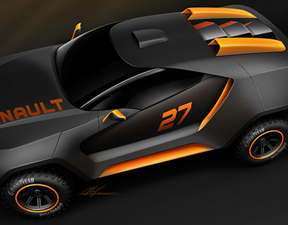 The concept car Renault for rally "Dakar"