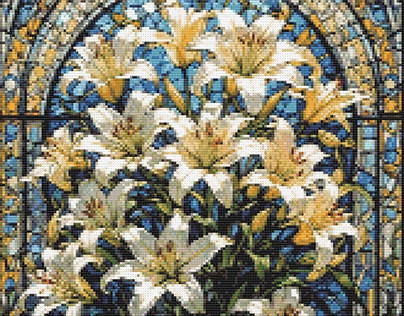 Lilies and Stained Glass