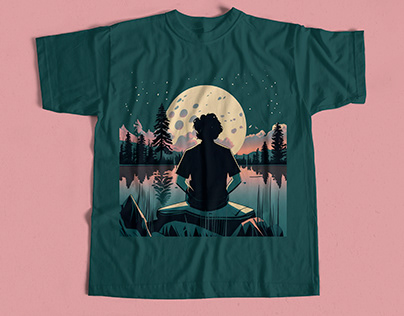 T-Shirts design (Moon design)