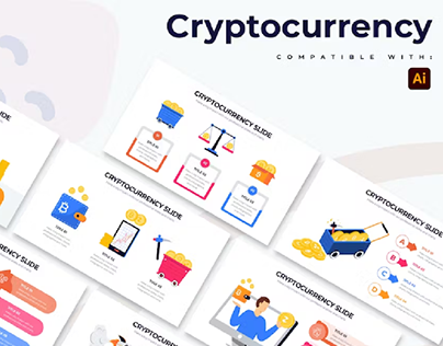 Business Cryptocurrency Illustrator Infographics