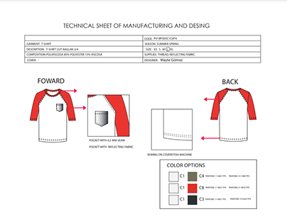 Technical sheet fashion