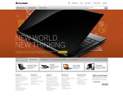 Lenovo Website 2010