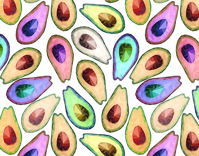 Print: Polygonal Avocado