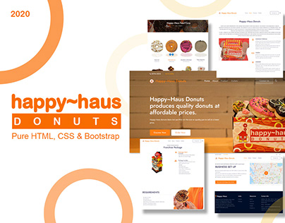Happy~haus Donuts - HTML/CSS