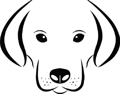 Dog vector design made in Illustrator