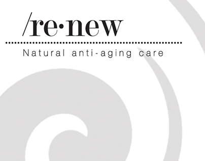 Re-new anti-aging care label