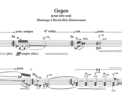 Blank, W. - Gegen (for solo viola)