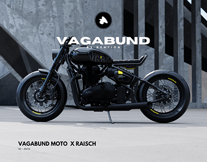 Triumph Vagabund Moto 3D Modelling by Rention | Blender
