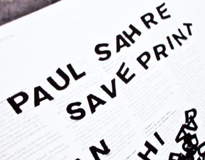 Paul Sahre Poster *Student project