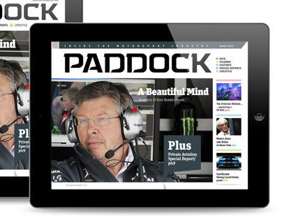 Paddock magazine iPad version
