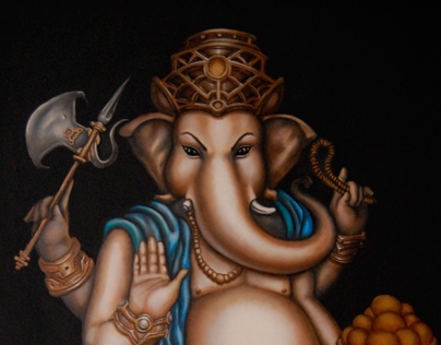 Oil Paintings Ganesh