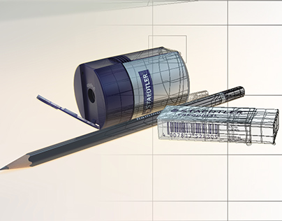 Staedtler Stationary Items (Photorealistic vectors)