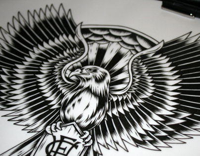 Hawthorn Hawks Tattoo Design
