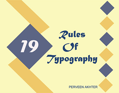 19 Rules of Typography Booklet (VIDEO)