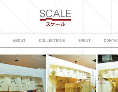 Web Design: Scale cloth shop