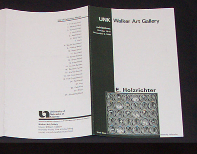 Brochure for E. Holzrichter Art Exhibit