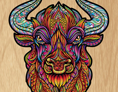 Bull. Illustration for puzzle