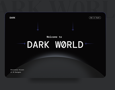 Dark world Landing Page