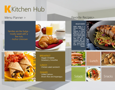 UI Design - Kitchen HUB App