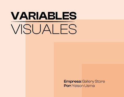 Project thumbnail - Variables Visuales / Gallery Store