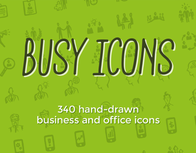 Busy Icons: Hand-drawn Office and Business Icons