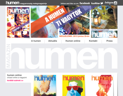 Humen Magazin web design